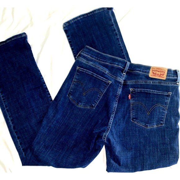 Levis Women's Classic Bootcut Blue Denim Jeans - Size 12M (31x32) - Picture 5 of 6